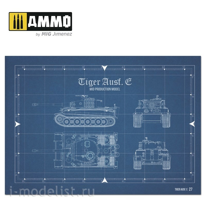 AMIG6024 Ammo Mig Manual for Modelers - Tiger Ausf.E / Tiger Ausf.E - VISUAL MODELERS GUIDE (English and Spanish)