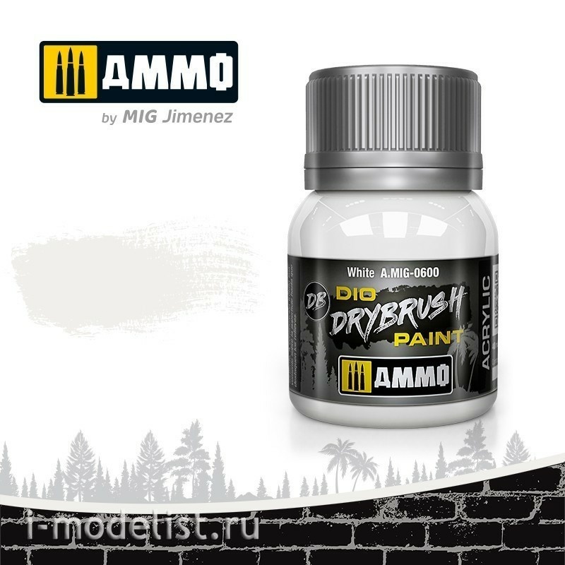 AMIG0600 Ammo Mig drybrush white acrylic Paint