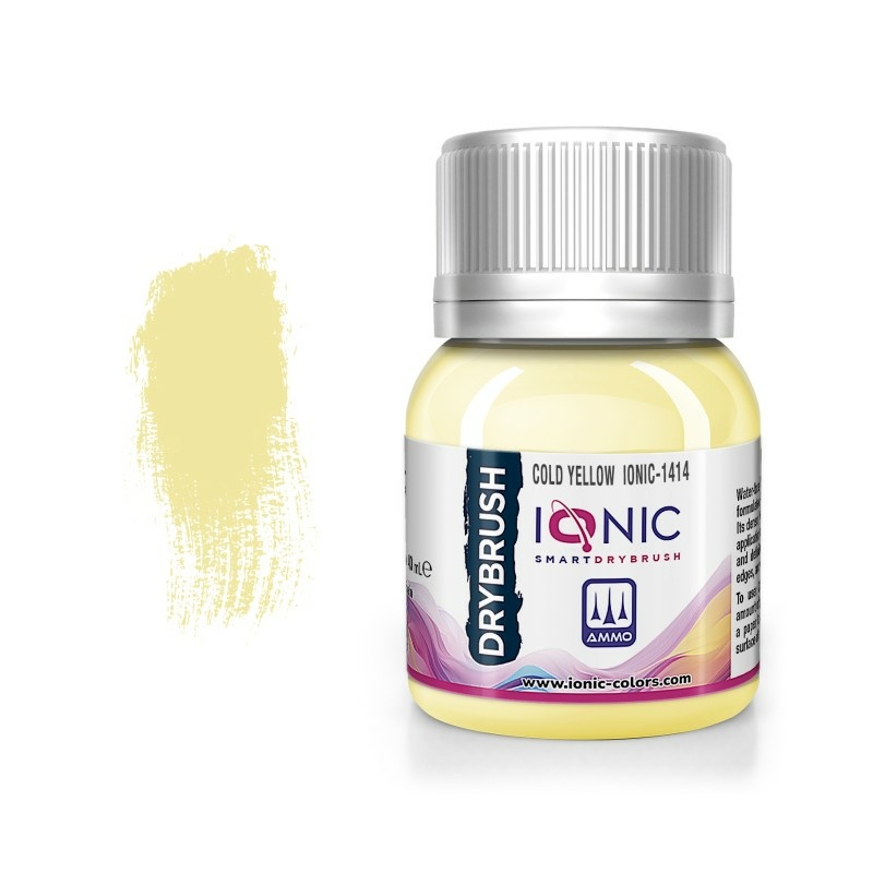 IONIC-1414 Ammo Mig Краска IONIC DRYBRUSH Холодный жёлтый / Cold Yellow