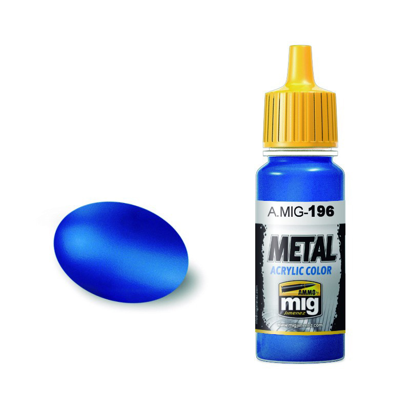 AMIG0196 Ammo Mig WARHEAD METALLIC BLUE (metallic blue for warheads)