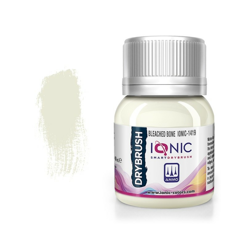 IONIC-1419 Ammo Mig Краска IONIC DRYBRUSH Отбеленная кость / Bleached Bone