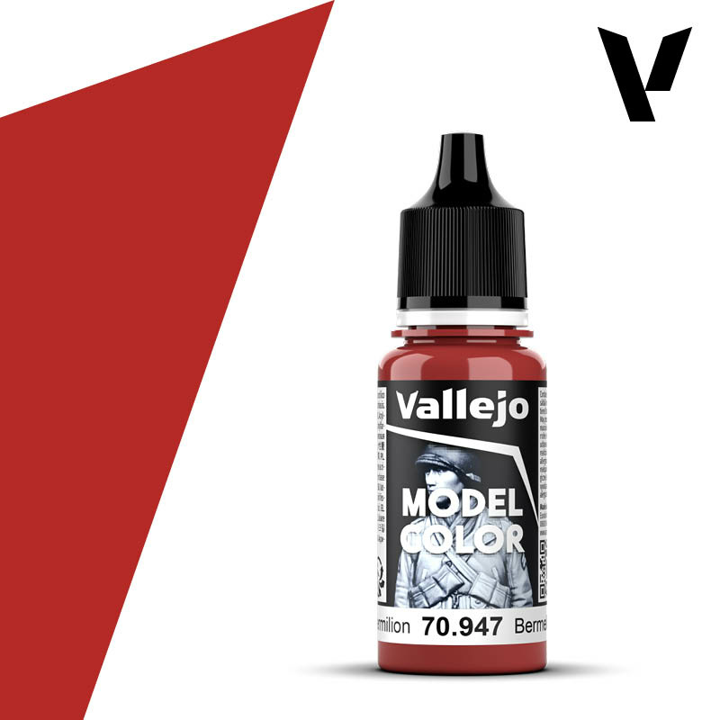70947 Vallejo acrylic Paint `Model Color` Dark Vermillion