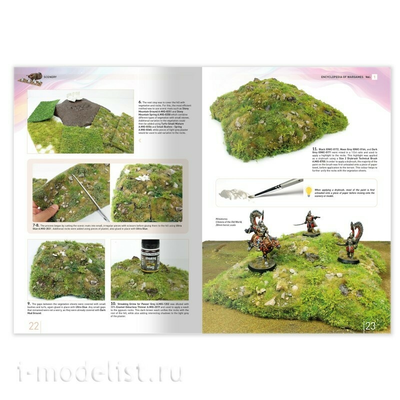 IONIC-1300 Ammo Mig Книга Энциклопедия варгеймов, том 1: Декорация / ENCYCLOPEDIA of WARGAMES Vol.1: Scenery (английский язык)