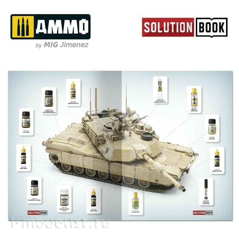 AMIG6512 Ammo Mig Book Solution Book 16 - How to Paint Modern US Military Sand Scheme (English)