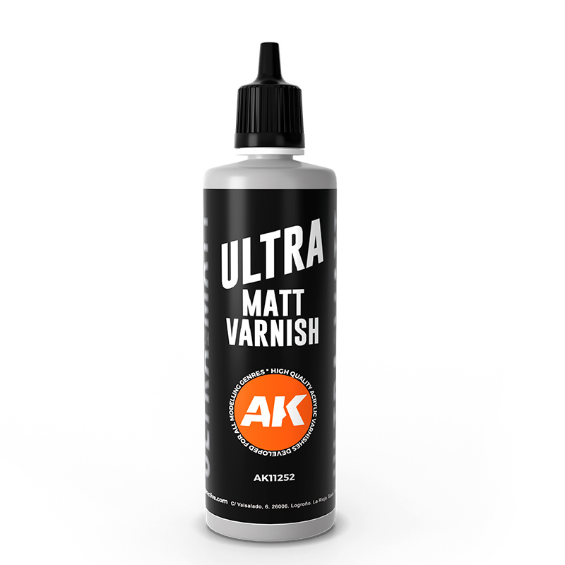 AK11252 AK Interactive Ультра матовый лак, 100 мл / ULTRA MATT VARNISH 100ml