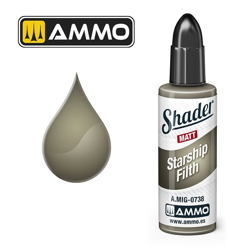 AMIG0738 Ammo Mig МАТОВЫЙ ШЕЙДЕР Грязь космического корабля / MATT SHADER Zvezdaship Filth