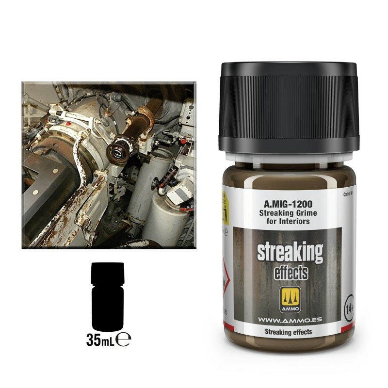 AMIG1200 Ammo Mig STREAKING Grime for Interiors