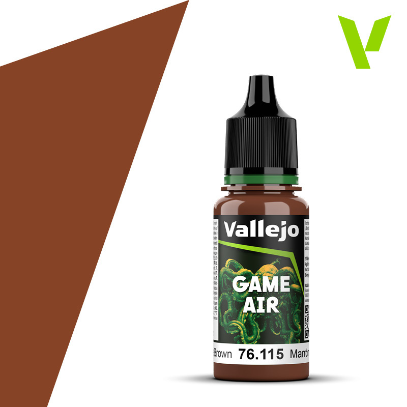 76115 Vallejo Акриловая краска Game Air Коричневый гранж / Grunge Brown