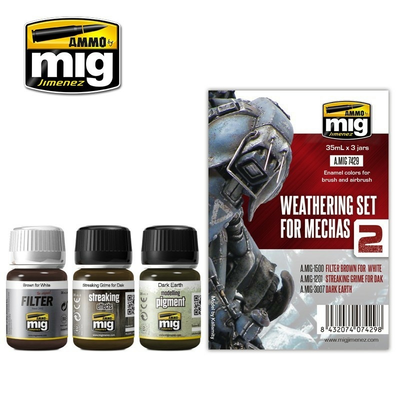 AMIG7429 Ammo Mig Weathering Set for Mechas