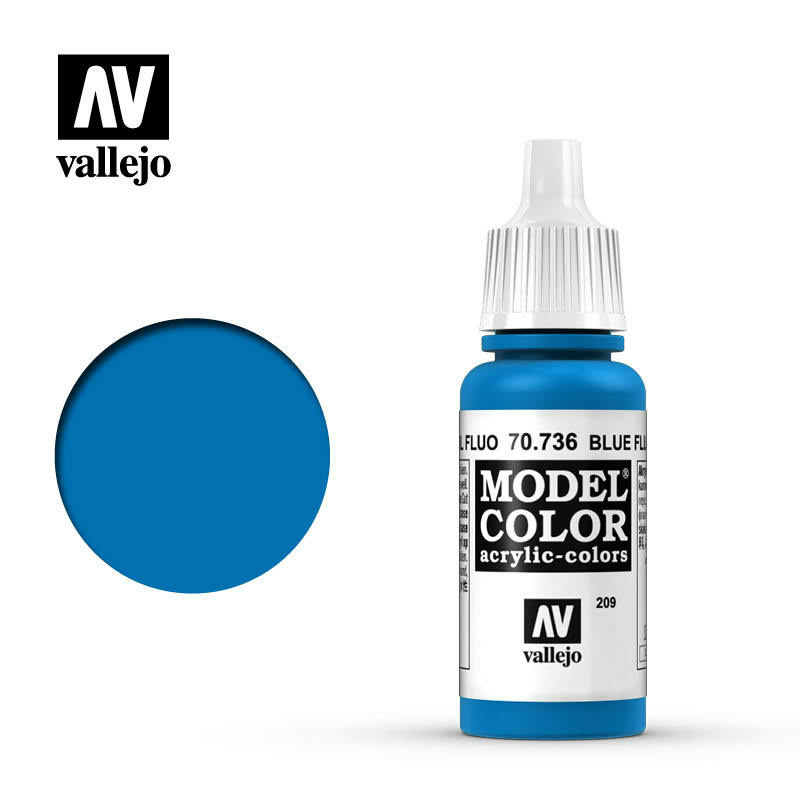 70736 Vallejo acrylic Paint `Model Color` Blue Fluorescent