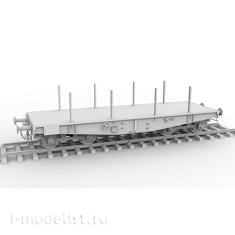 AK35501 AK Interactive 1/35 Notмецкий железноtoрожный вагон с тяжёлой платформой типа SSYS