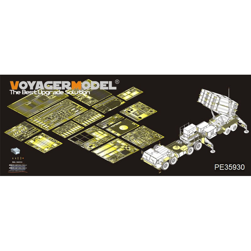 PE35930 Voyager Model 1/35 Photo Etching for Modern U.S. M983 w/MIM-104F Patriot SAM System PAC-3 Basic