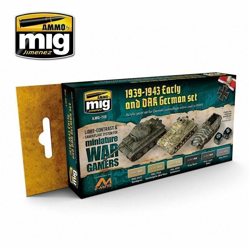 AMIG7116 Ammo Mig Wargame Early & DAK German set