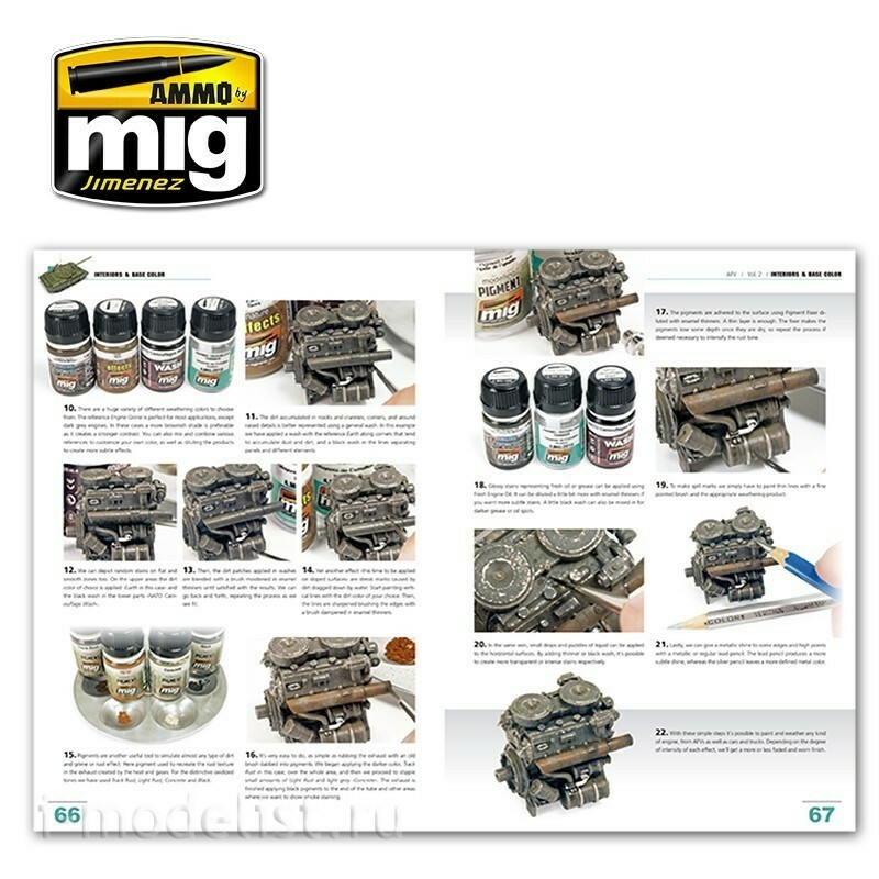 AMIG6151 Mig Ammo ENCYCLOPEDIA OF ARMOUR MODELLING TECHNIQUES VOL. 2 – INTERIORS & BASE COLOR (English)