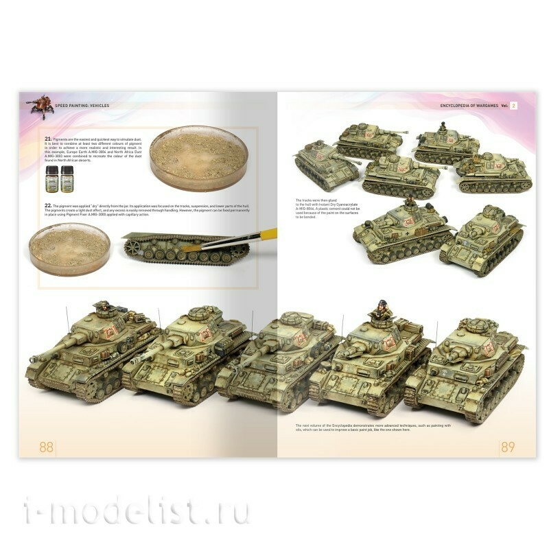 IONIC-1301 Ammo Mig Книга Энциклопедия варгеймов, том 2: Быстрая покраска: Техника / ENCYCLOPEDIA of WARGAMES Vol.2: Speed Painting: Vehicles (Английский язык)