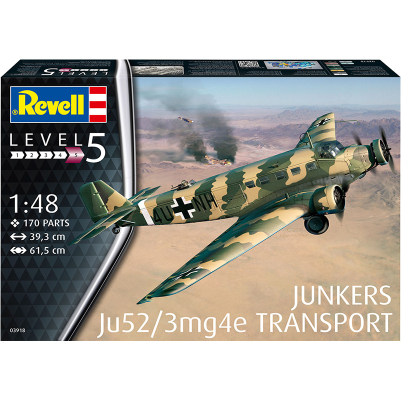 03918 Revell 1/48 Junkers Ju52/3mg4e Transport