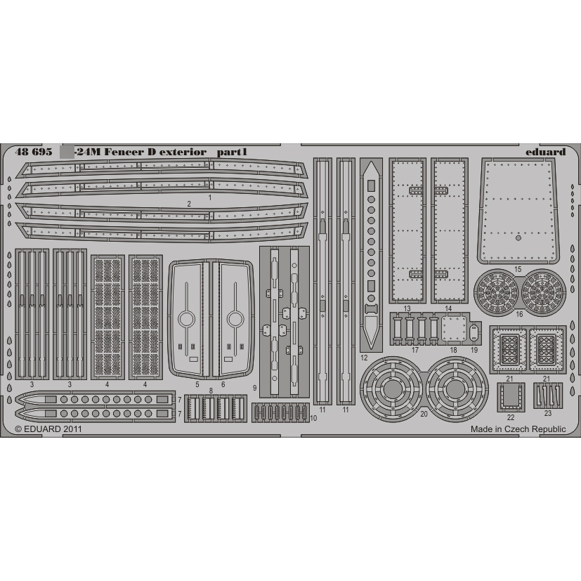 48695 Eduard 1/48 Photo Etching С-24M Fencer D exterior