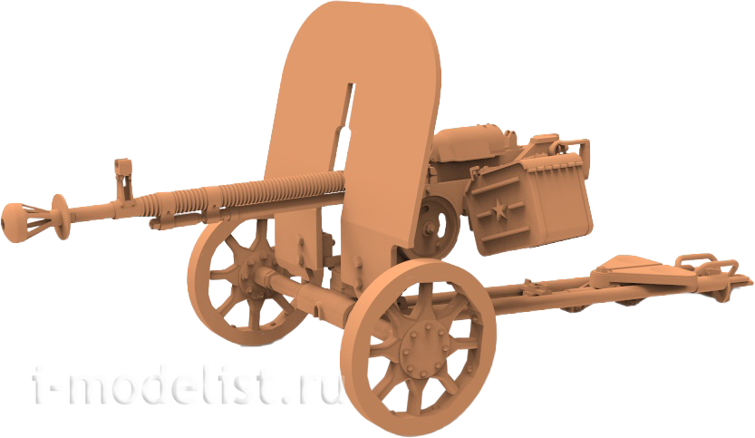 MM35014 My model 1/35 is a DShK machine gun of the 1938 model on the Kolesnikov machine