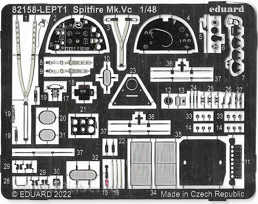 82158 Eduard 1/48 Spitfire Mk.Vc Fighter