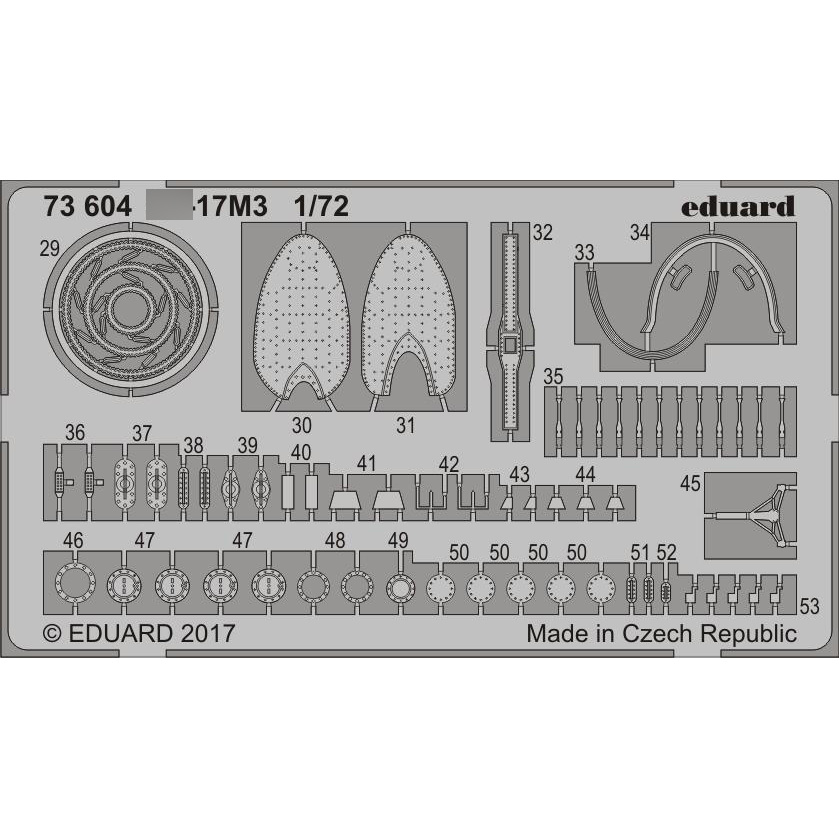 73604 Edward 1/72 photo-Etching for с-17M3