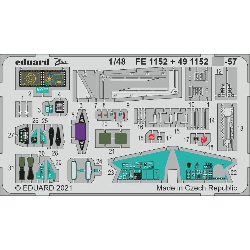 491152 Eduard 1/48 Photo Etching for С-57