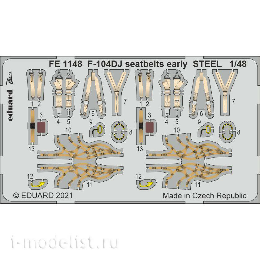 FE1148 Eduard 1/48 Photo Etching for F-104DJ
