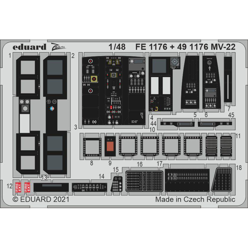 491176 Eduard 1/48 Photo Etching for MV-22