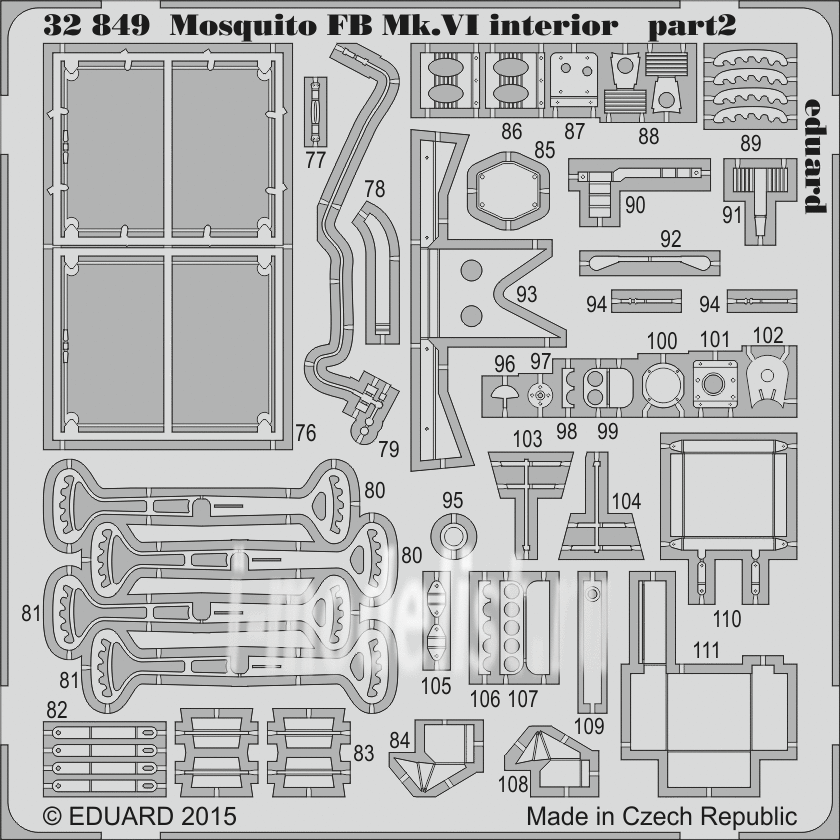 32849 Edward 1/32 Mosquito Mk.VI interior