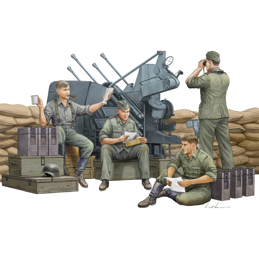 Trumpeter 00432 1/35 German Anti-Aircraft Gun Crew