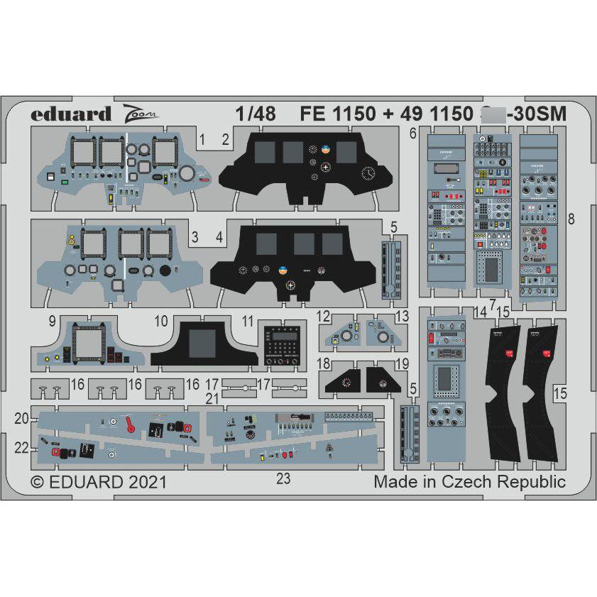 491150 Eduard 1/48 Photo Etching for С-30CM