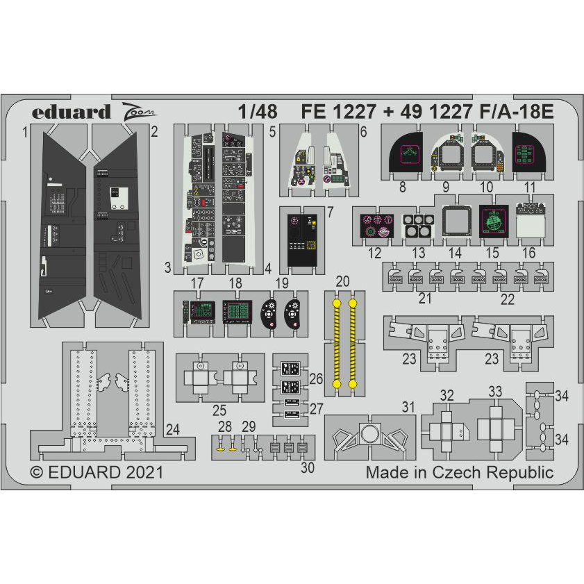 FE1227 Eduard 1/48 Photo Etching for F/A-18E