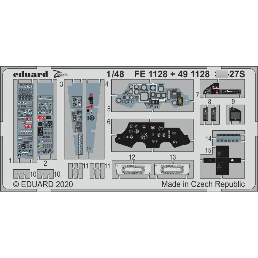 491128 Eduard 1/48 Photo Etching for С-27C Interior