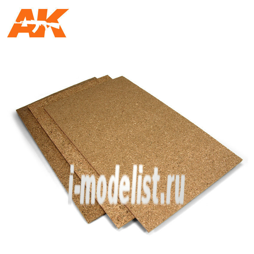 AK8046 AK Interactive Cork Sheet 200x300x1mm fine grained 