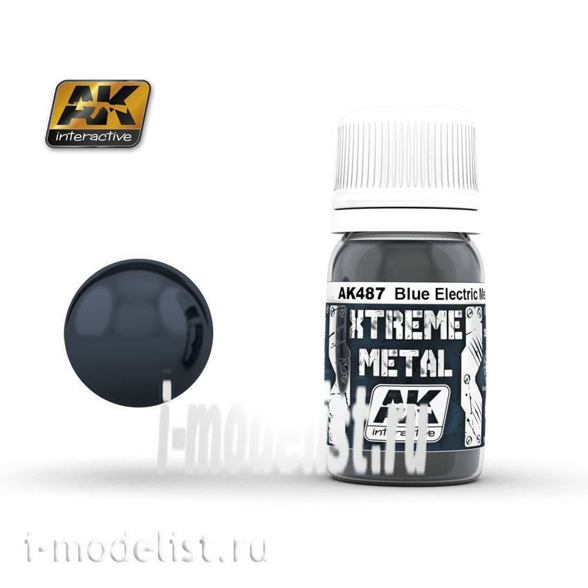 AK487 AK Interactive XTREME METAL metal METAL BLUE (metallic, blue)