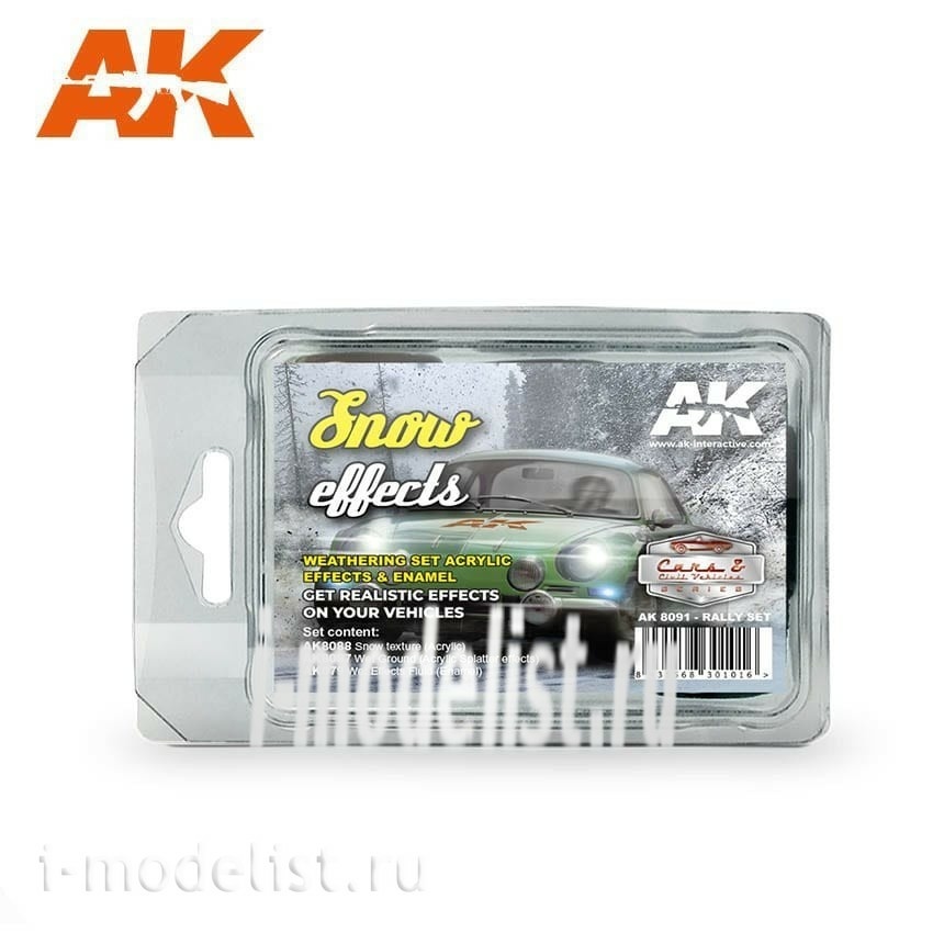 AK8091 AK Interactive Set SNOW EFFECTS (RALLY SET) (set to create the effect of snow)