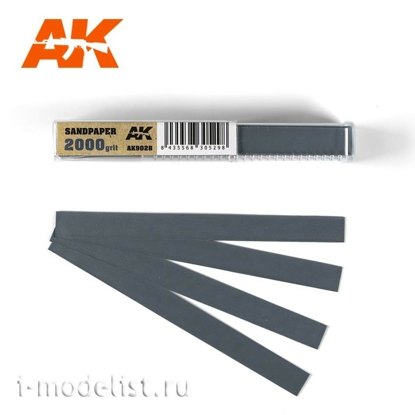 AK9028 AK Interactive Set sanding bands (gr2000) on a wet basis.