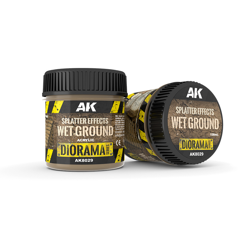 AK8029 AK Interactive Splatter Effects Wet Ground 100ml (spray Effect, wet surface)