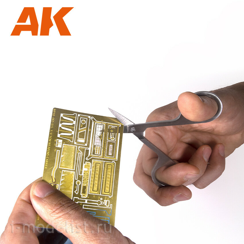 AK9309 AK Interactive Ножницы прямые для фfromfromравления / Scissors Straight (Special PHOTOETCHED)