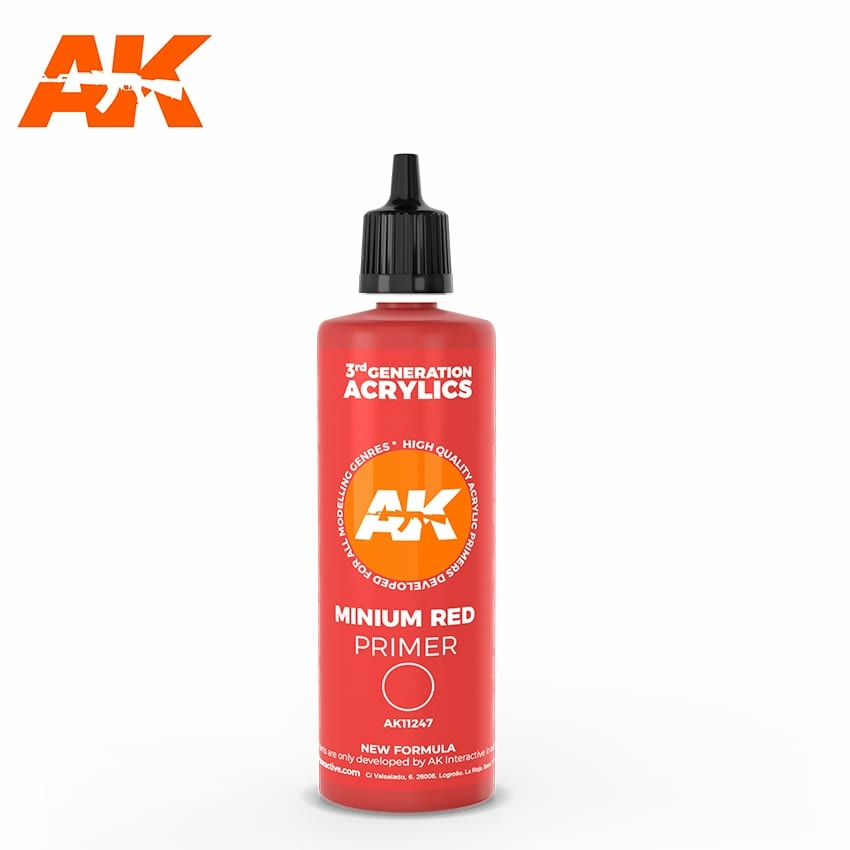 AK11247 AK Interactive Lead primer, 100 ml / MINIUM RED SURFACE PRIMER 100ML