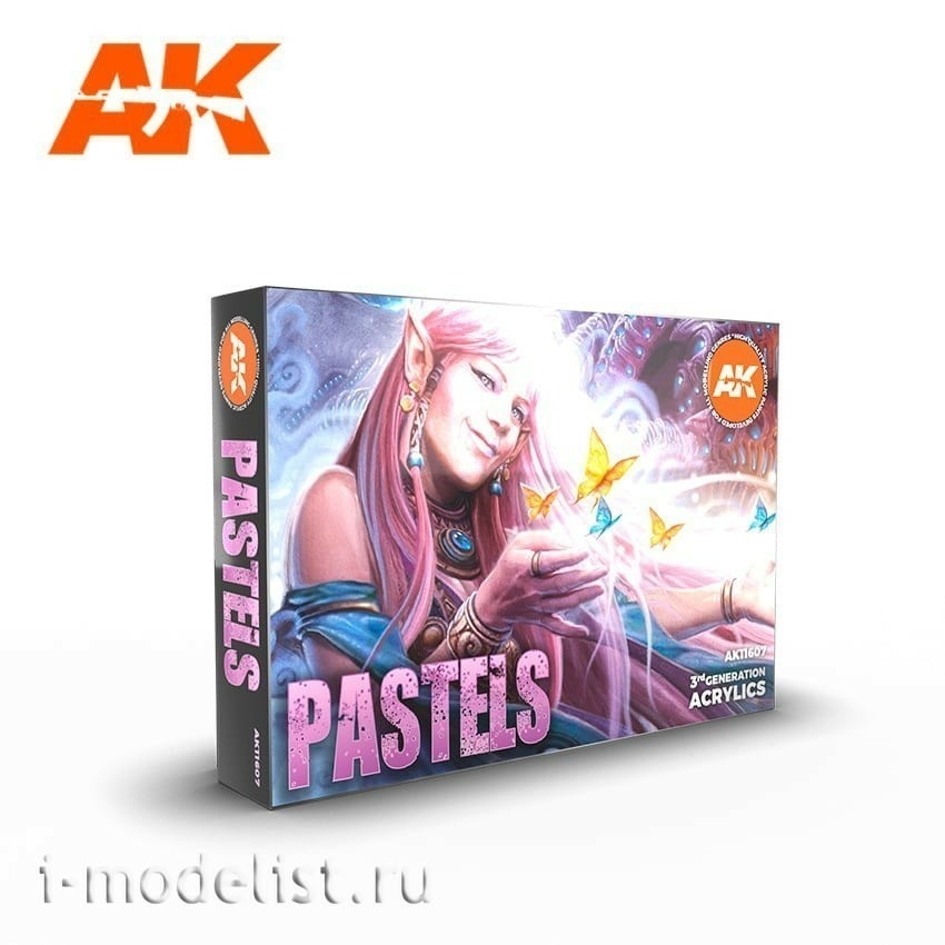 AK11607 AK Interactive acrylic paint set Pastel Colors Set