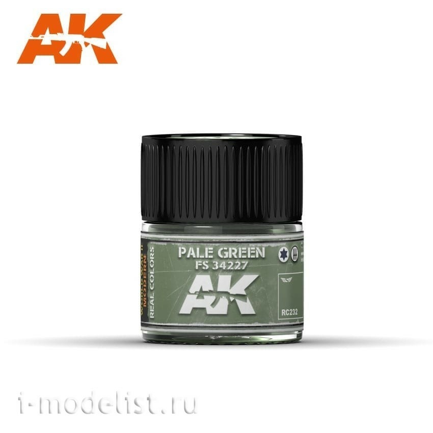 RC232 AK Interactive acrylic Paint PALE GREEN FS 34227 10 ML