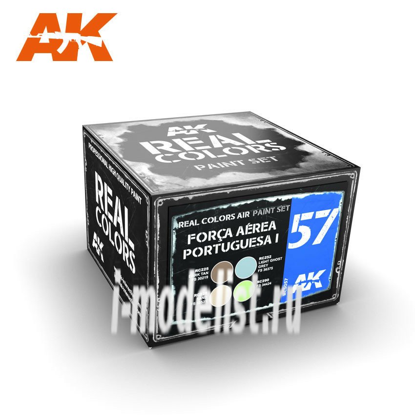 RCS057 AK Interactive realistic Set of colors FORÇA AÉREA PORTUGUESA I ‘WRAP-AROUND 1990S’