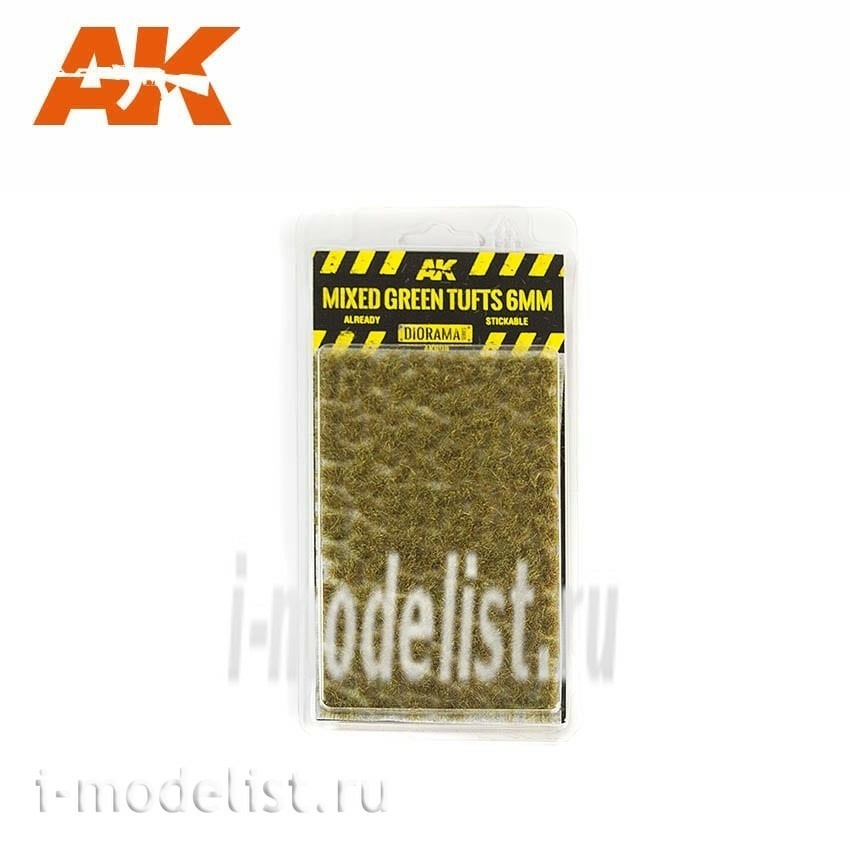 AK8119 AK Interactive Mixed green tufts 6mm