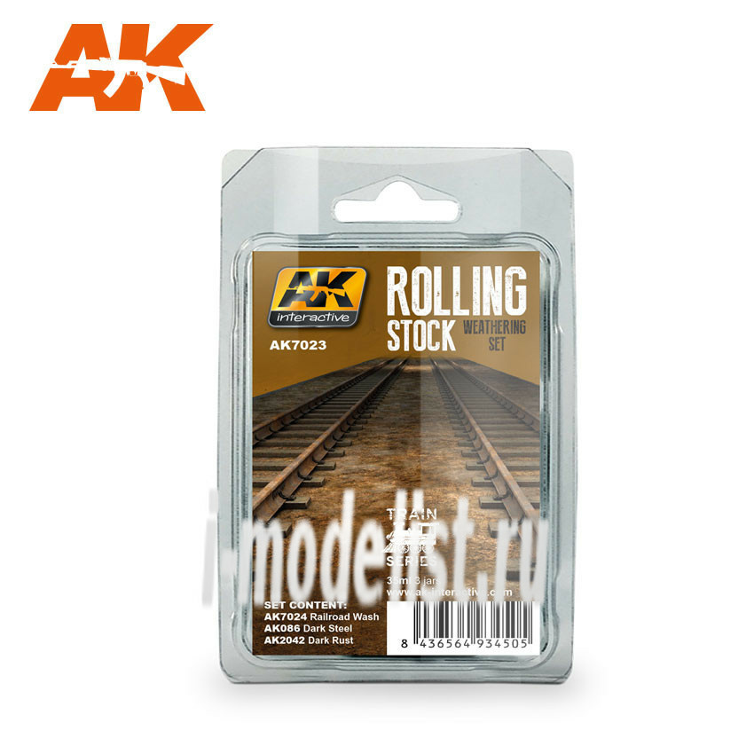 AK7023 AK Interactive ROLLING STOCK WEATHERING SET