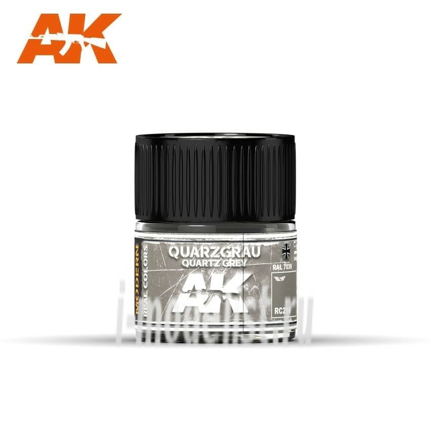 RC216 AK Interactive acrylic Paint QUARZGRAU-QUARTZ GREY RAL 7039 10ML