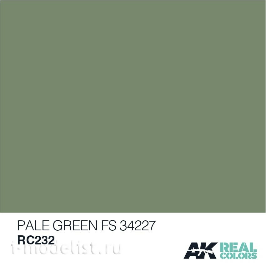 RC232 AK Interactive acrylic Paint PALE GREEN FS 34227 10 ML