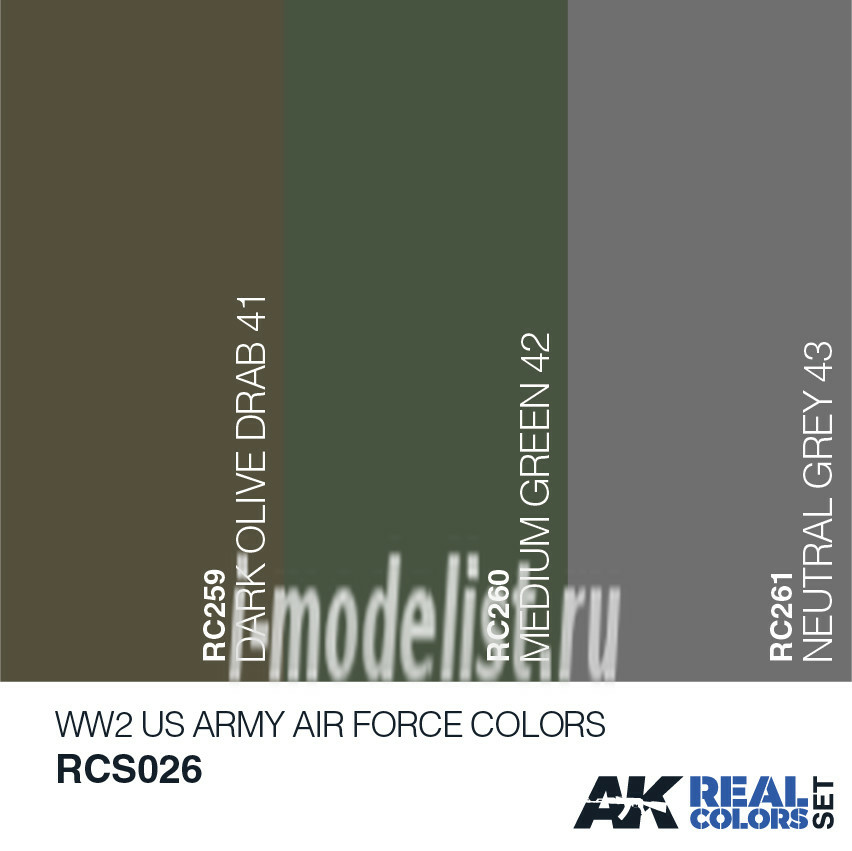 RCS026 AK Interactive realistic paint Set 