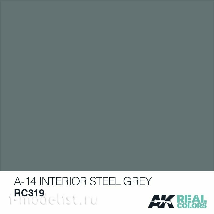 RC319 AK Interactive acrylic Paint A-14 Interior Steel Grey 10ml