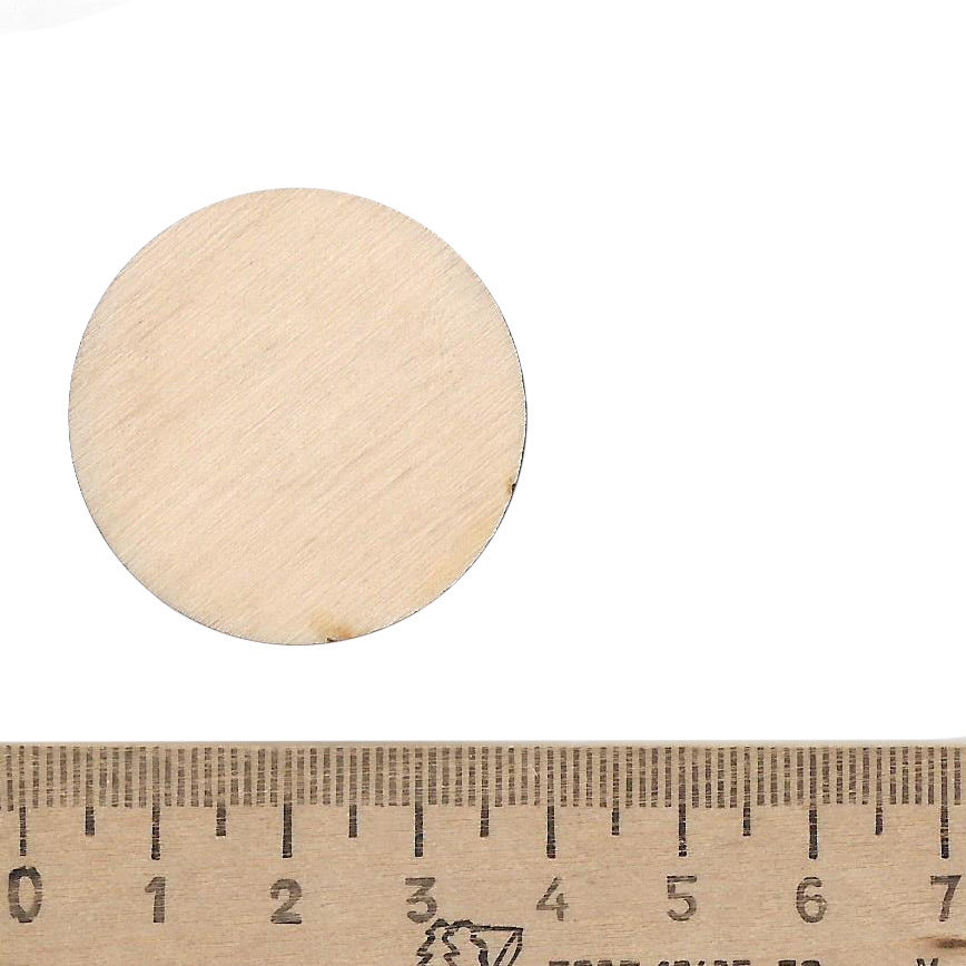 5410 Svmodel Base for miniatures, plywood 35 mm, 5 pcs