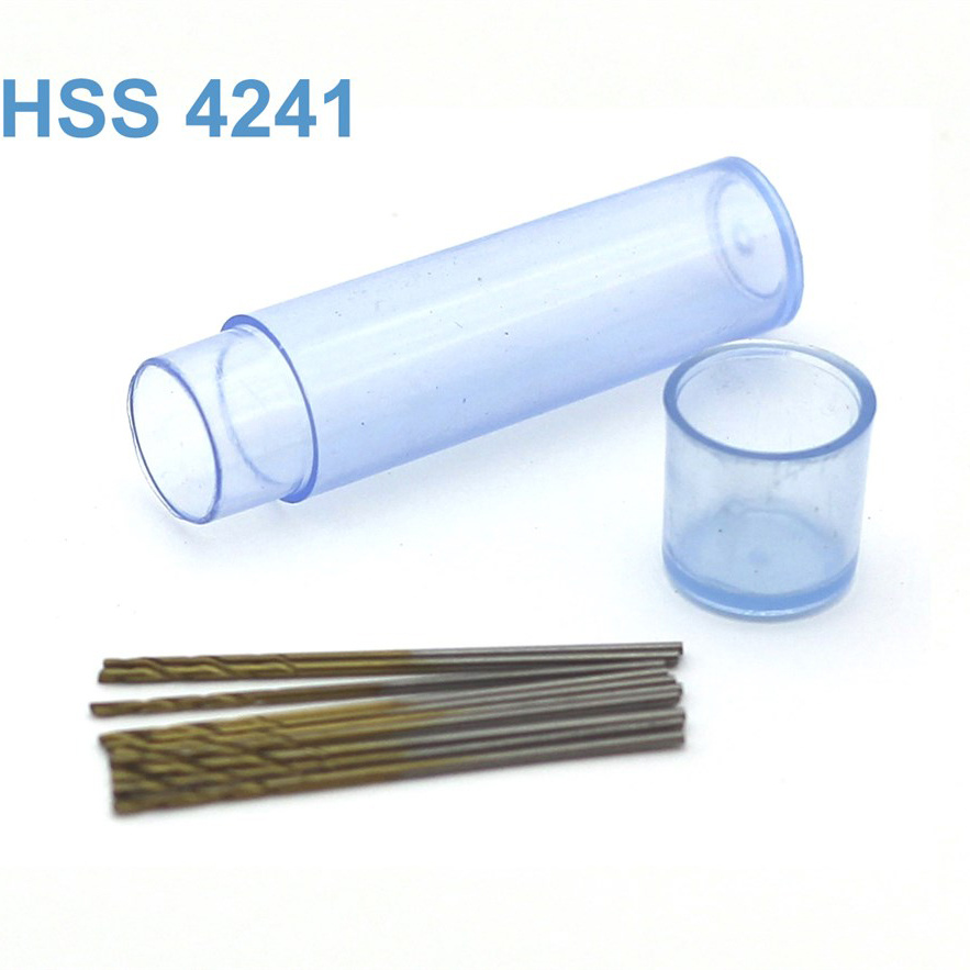 42265 JAS Mini drill HSS 4241 titanium coated d 0.8 mm 10 pcs.